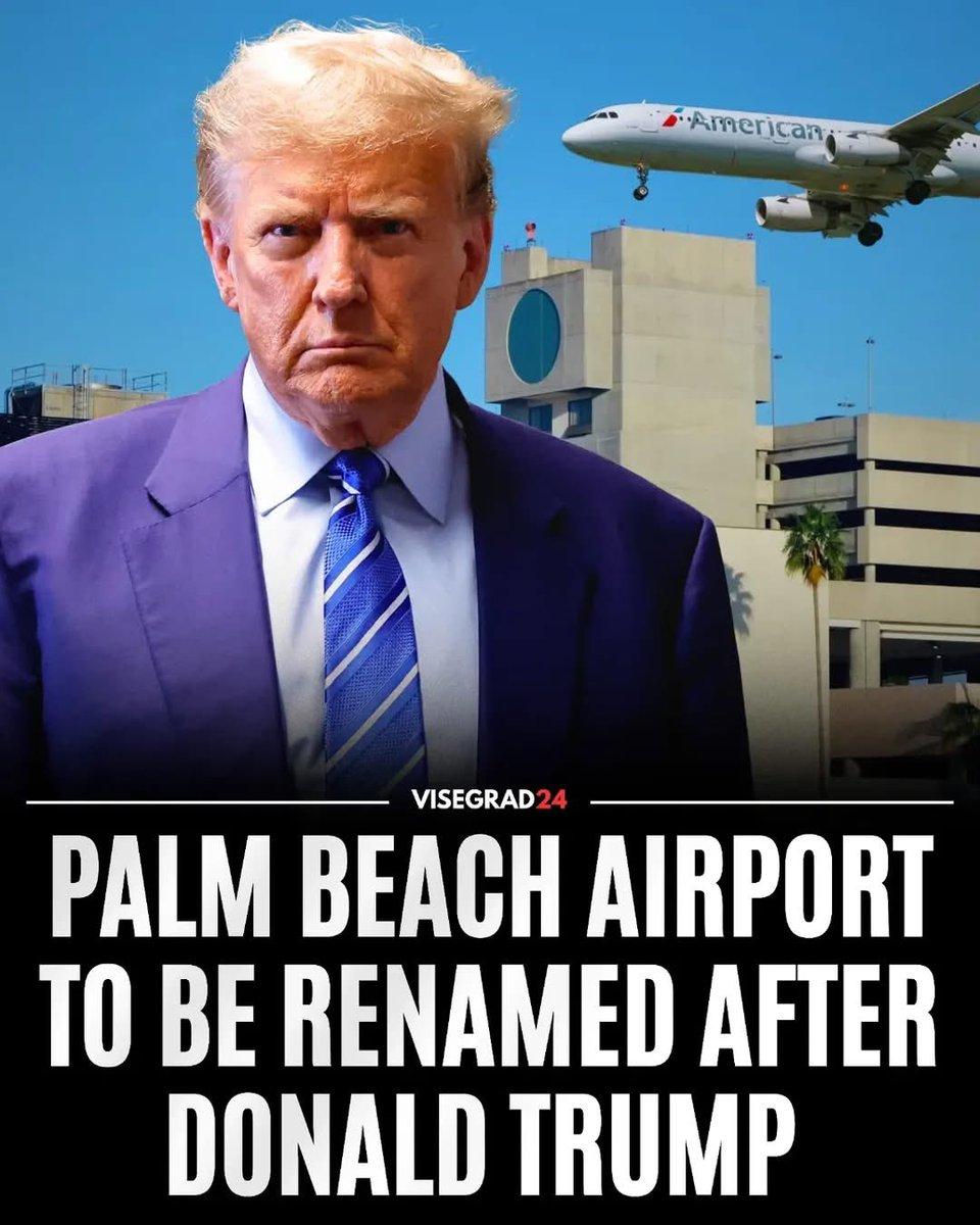 谁说美国没有官场世故？佛州棕榈滩国际机场更名为唐纳德·j·特朗普总统国际机场。