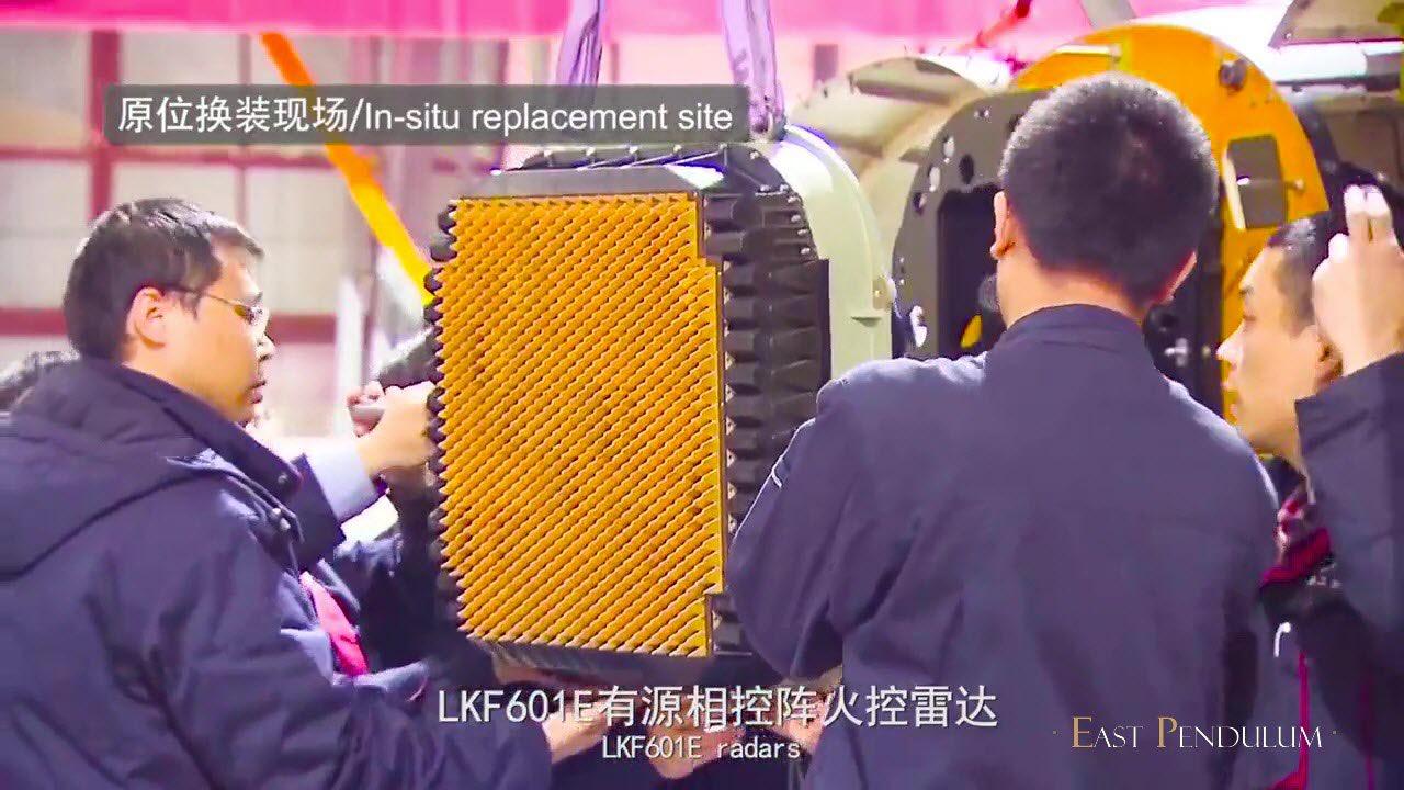 首次曝光，枭龙JF-17B3的空冷LKF601主动相控阵雷达的AESA天线阵面，