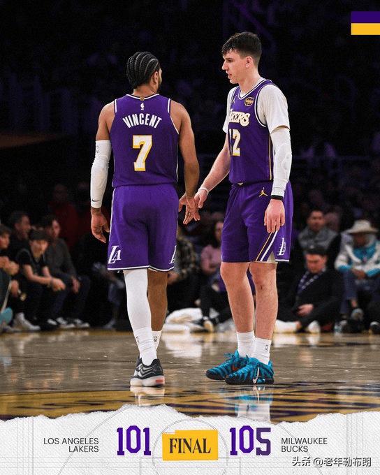 湖人官方发布全场比分海报：遭遇两连败，战绩降至23胜13负

1月10日消息，今