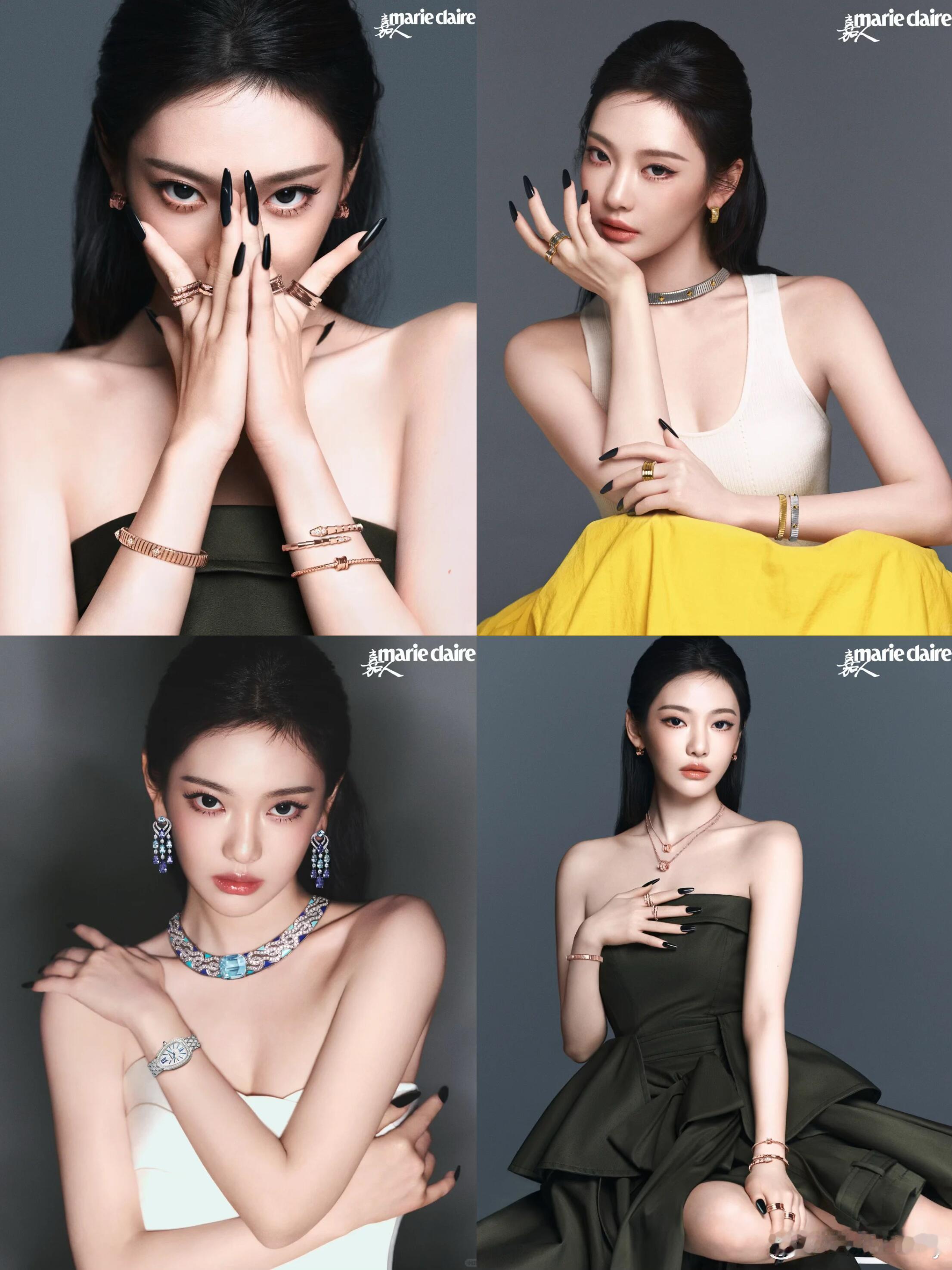 宁艺卓登嘉人五月刊，二登五大，这张脸放大看太完美了。真的很时尚女帝的一张脸，怼脸