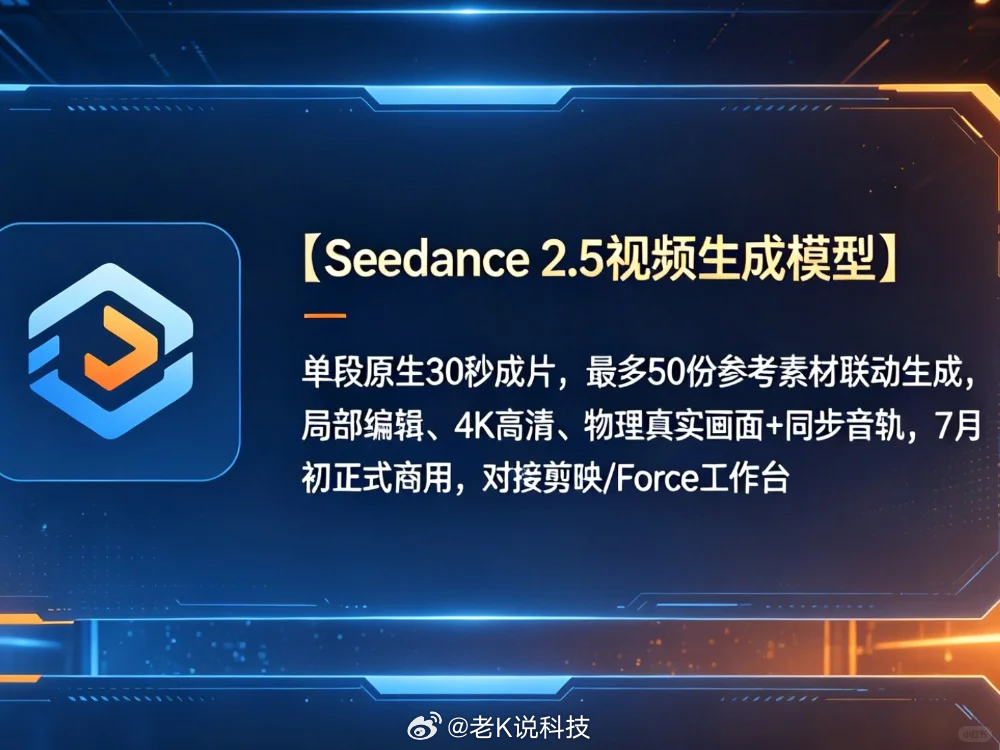 Seedance2.5即将发布这次大会还公布了一个容易被忽略但很重要的信息：字节