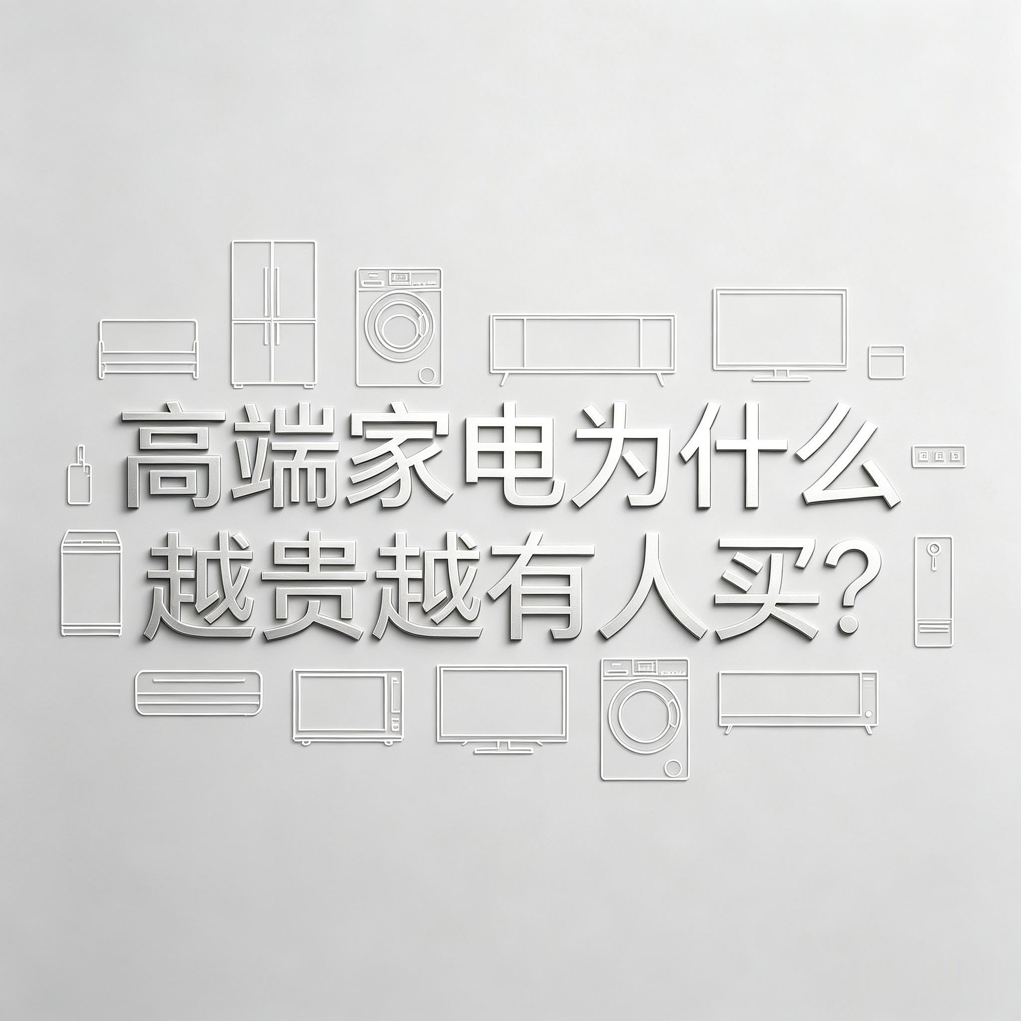 高端家电为什么越贵越有人买为什么高端家电定价不菲，反而越来越多人抢着入手？说到底