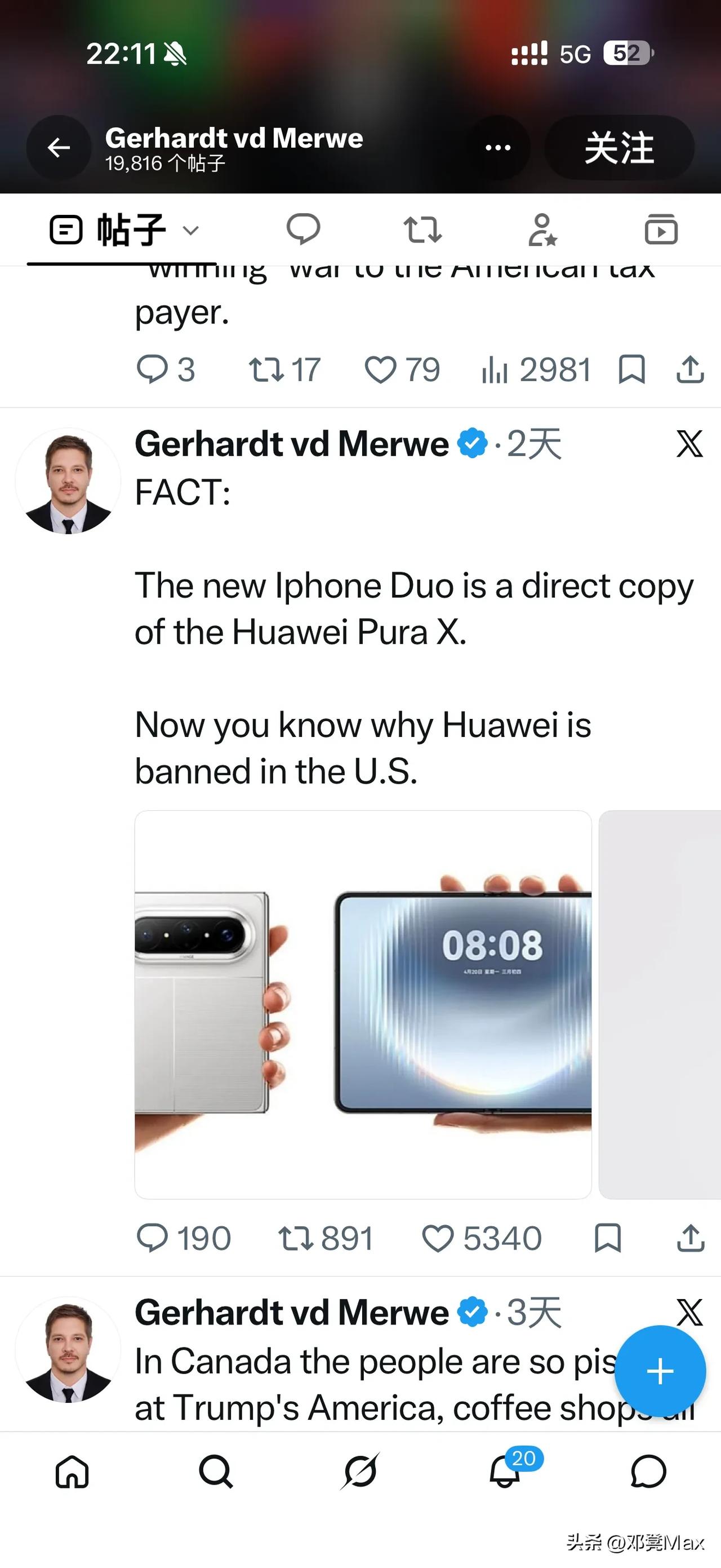 老美还是有明白人的，号称全球自由消费市场却禁止华为、小米等中国品牌进入，本身就是