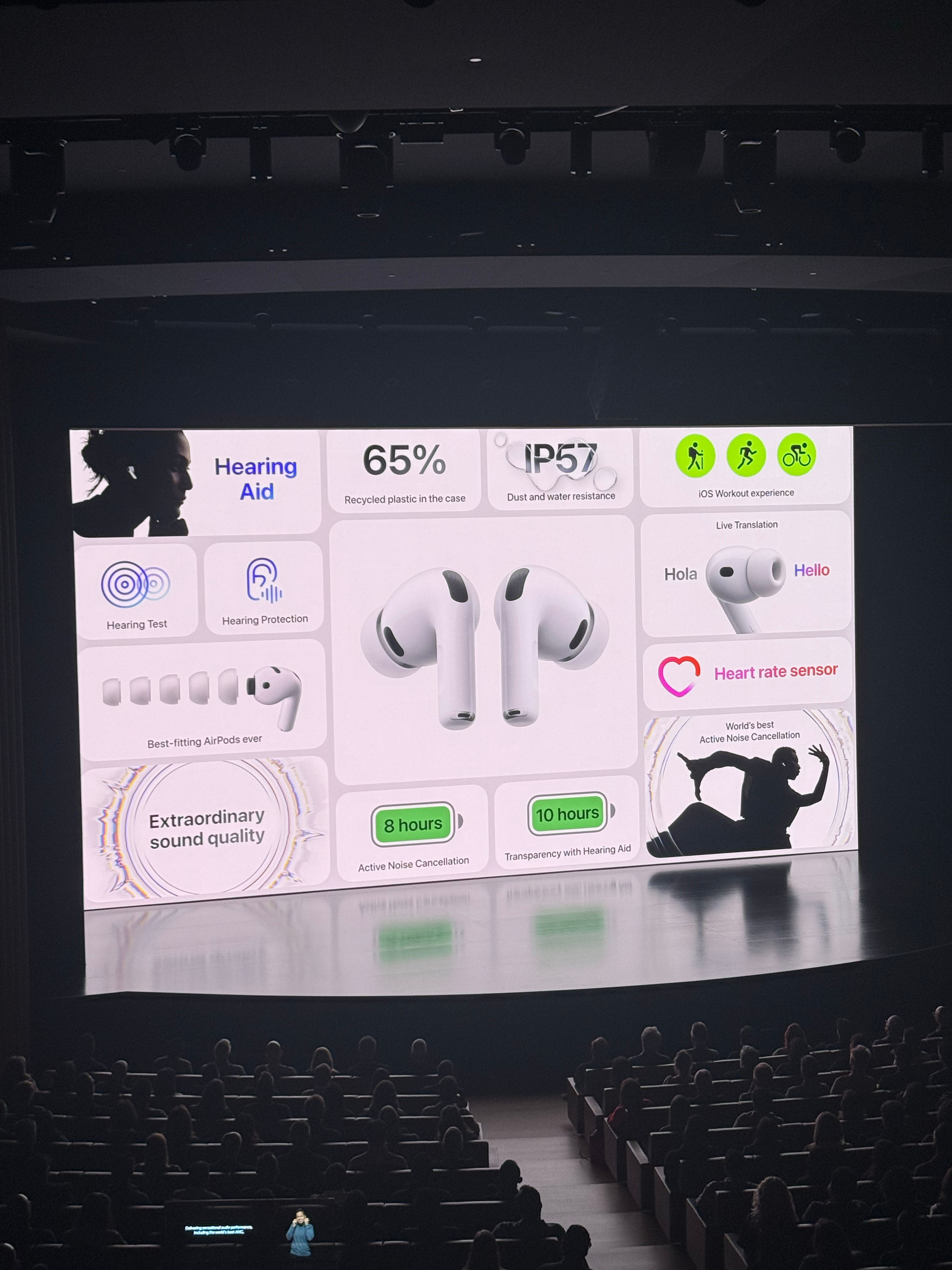 苹果新品发布会首款新品，AirPods Pro 3 来了！ 主动降噪能力是二代的