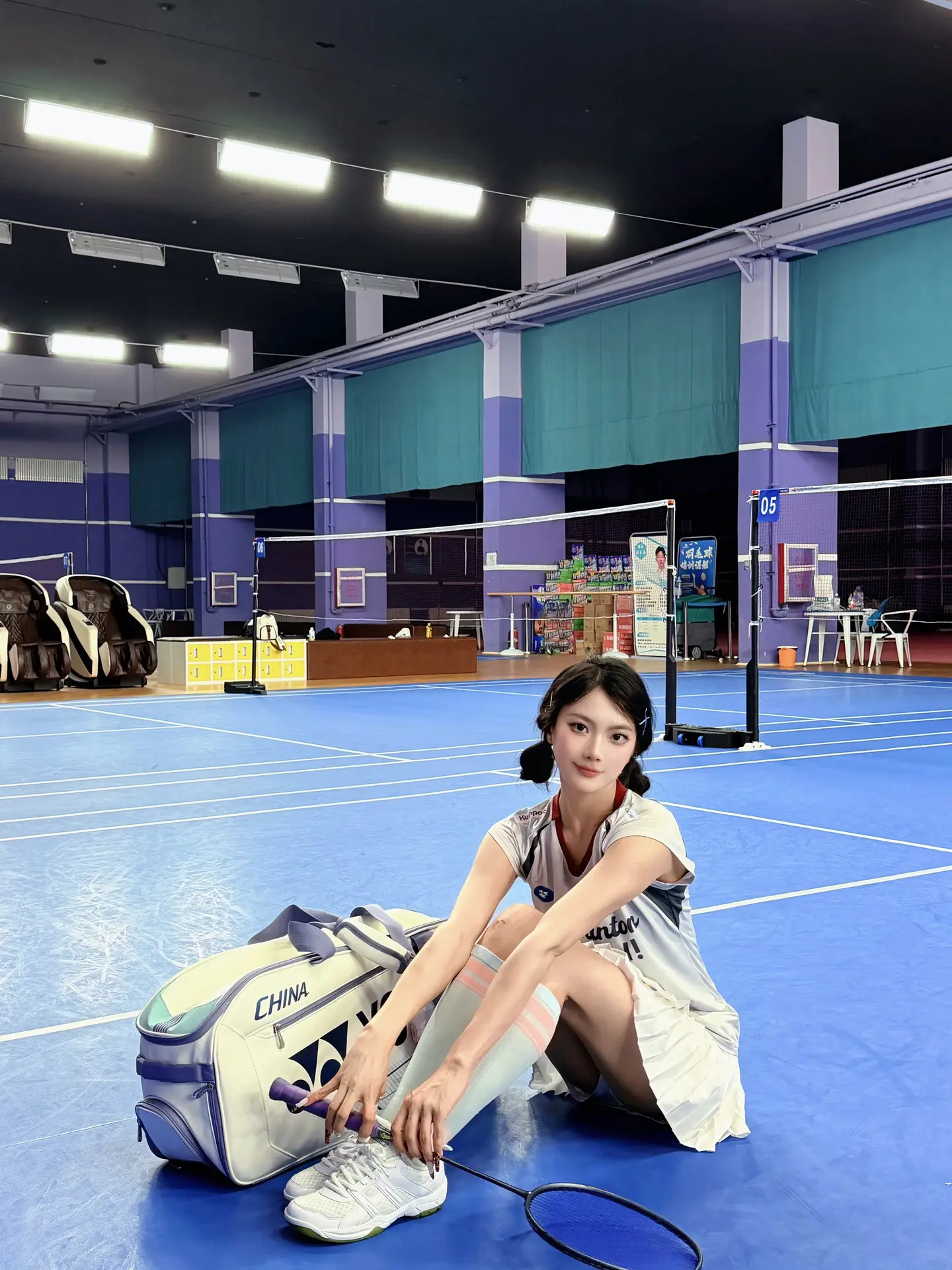 今天出了很多的汗 现在非常粘人💦。🏸