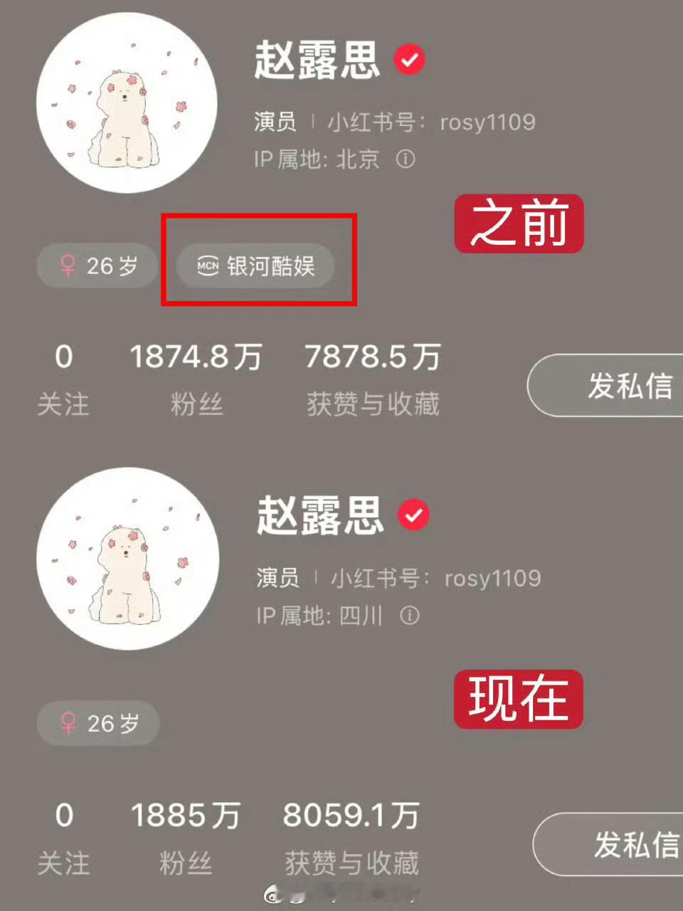 赵露思成功解约银河酷娱了 ​​​
