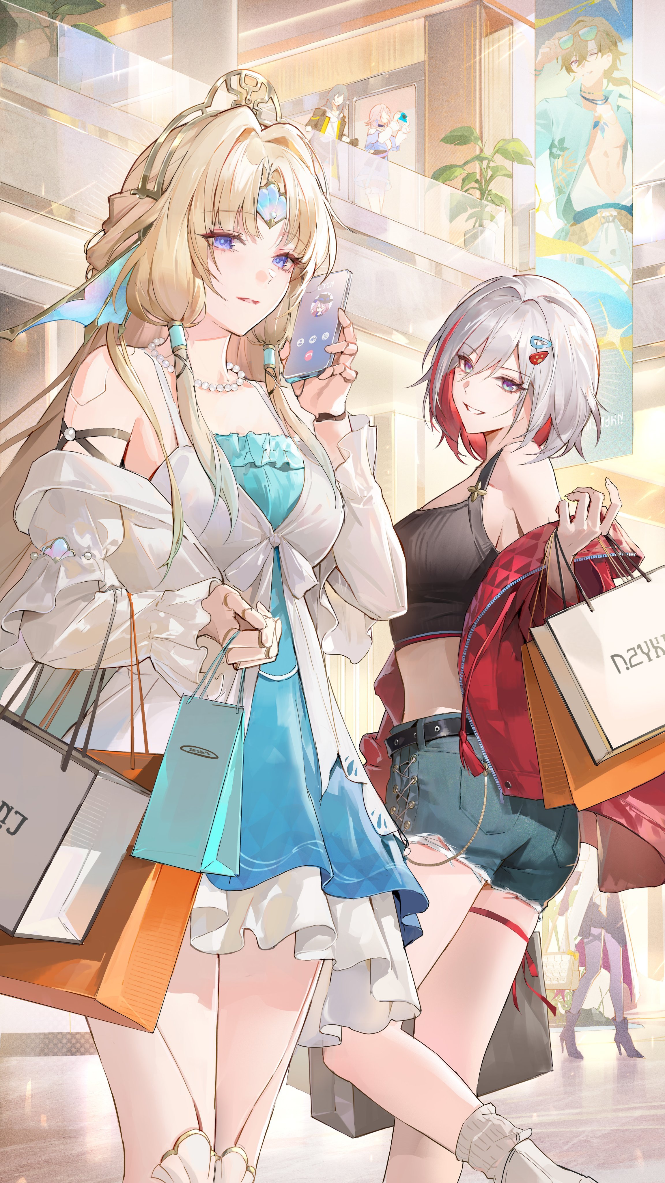 崩坏星穹铁道[超话]崩坏星穹铁道星穹铁道真珠星穹铁道托帕 【真珠+托帕贺图[哇]