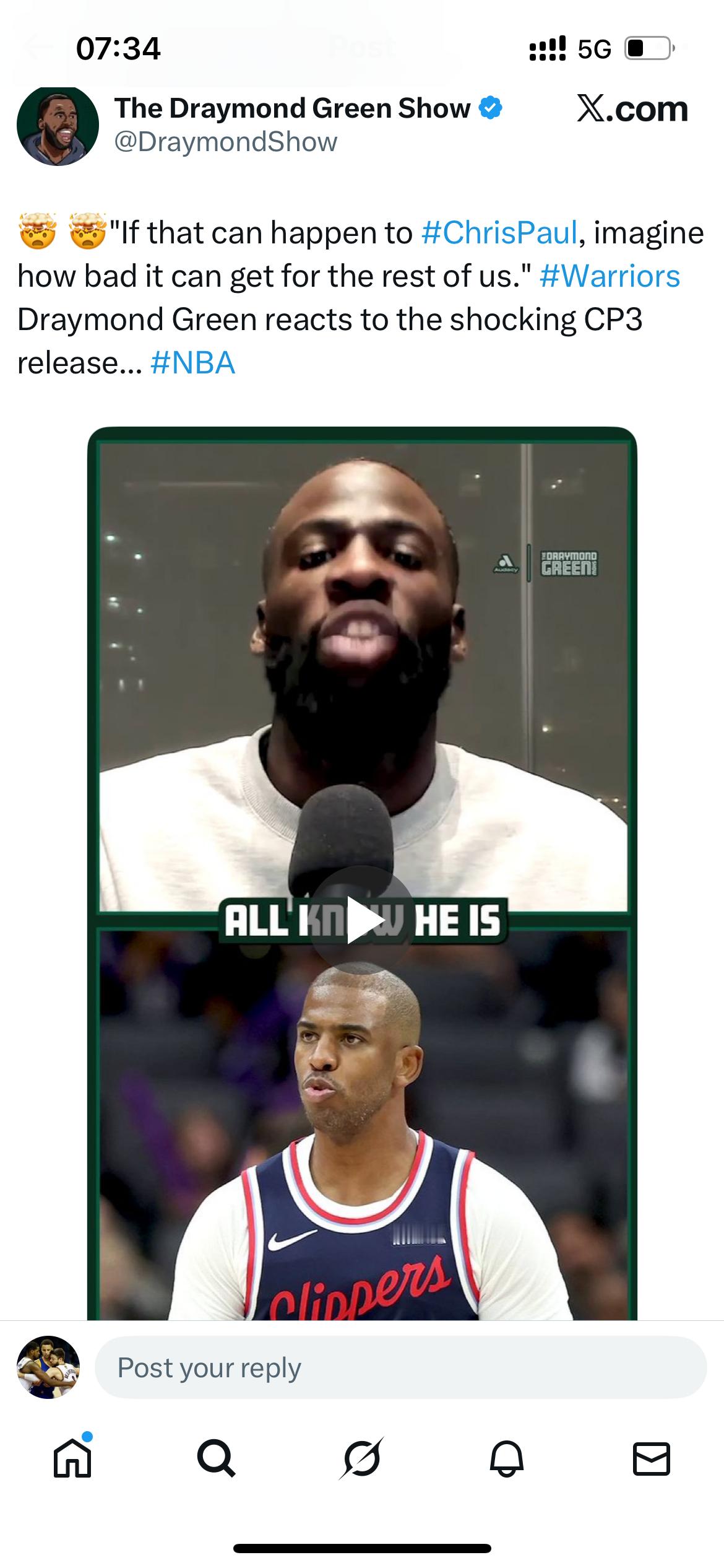 追梦： “如果这种事能发生在克里斯·保罗身上，那想象一下我们其他人会惨成什么样。