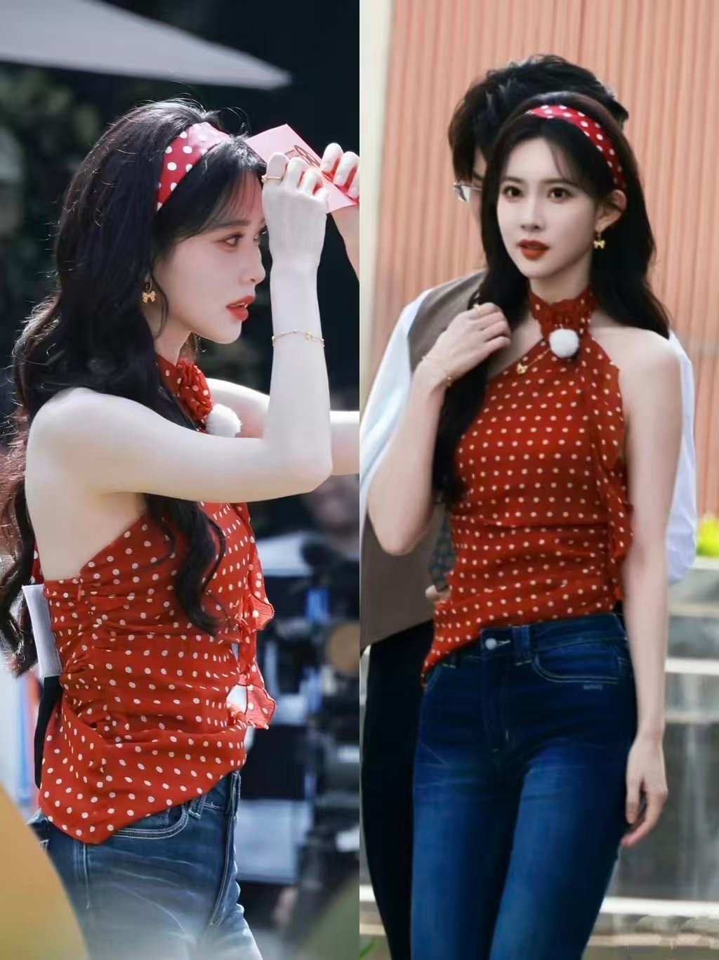 孟子义奔跑吧妆造梦一个年代文 救命！这腰比名牌还细的视觉反差太绝了！蓬松卷发港风