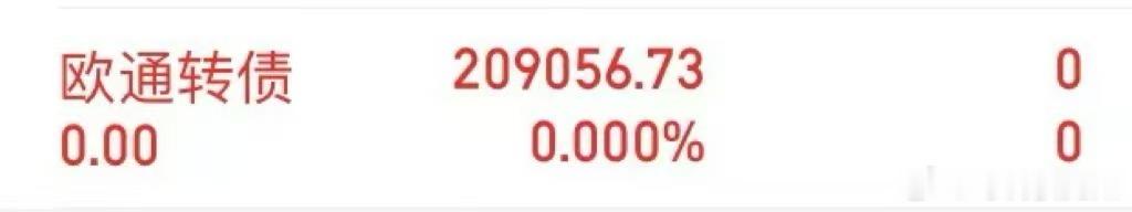 欧通转债股市每天一只可转债可转债打新财经 ﻿