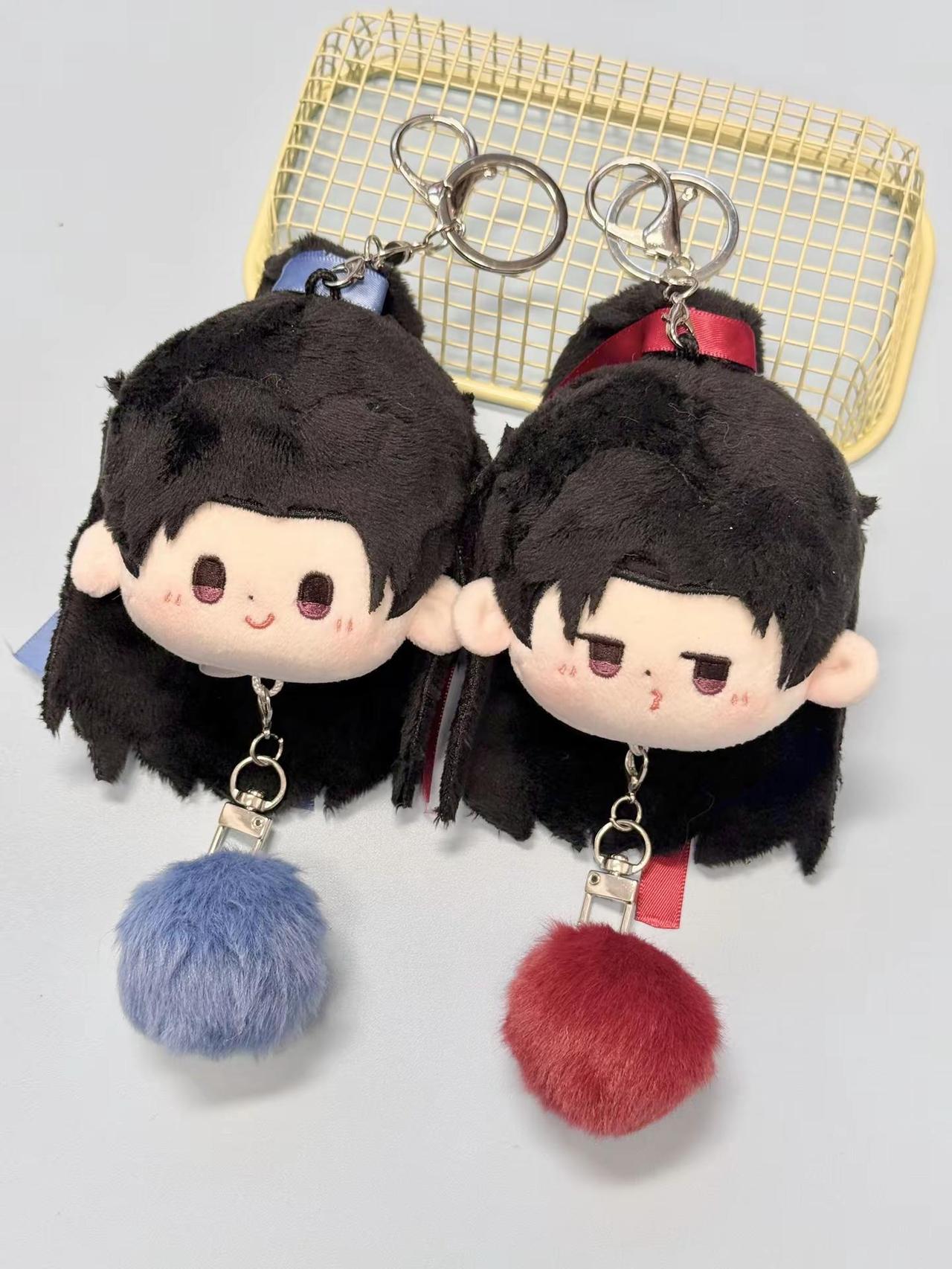 逐玉谢征毛绒团子挂件图透。此等萌物一口一个！*团子共2款：亲亲征/得意征*毛绒团