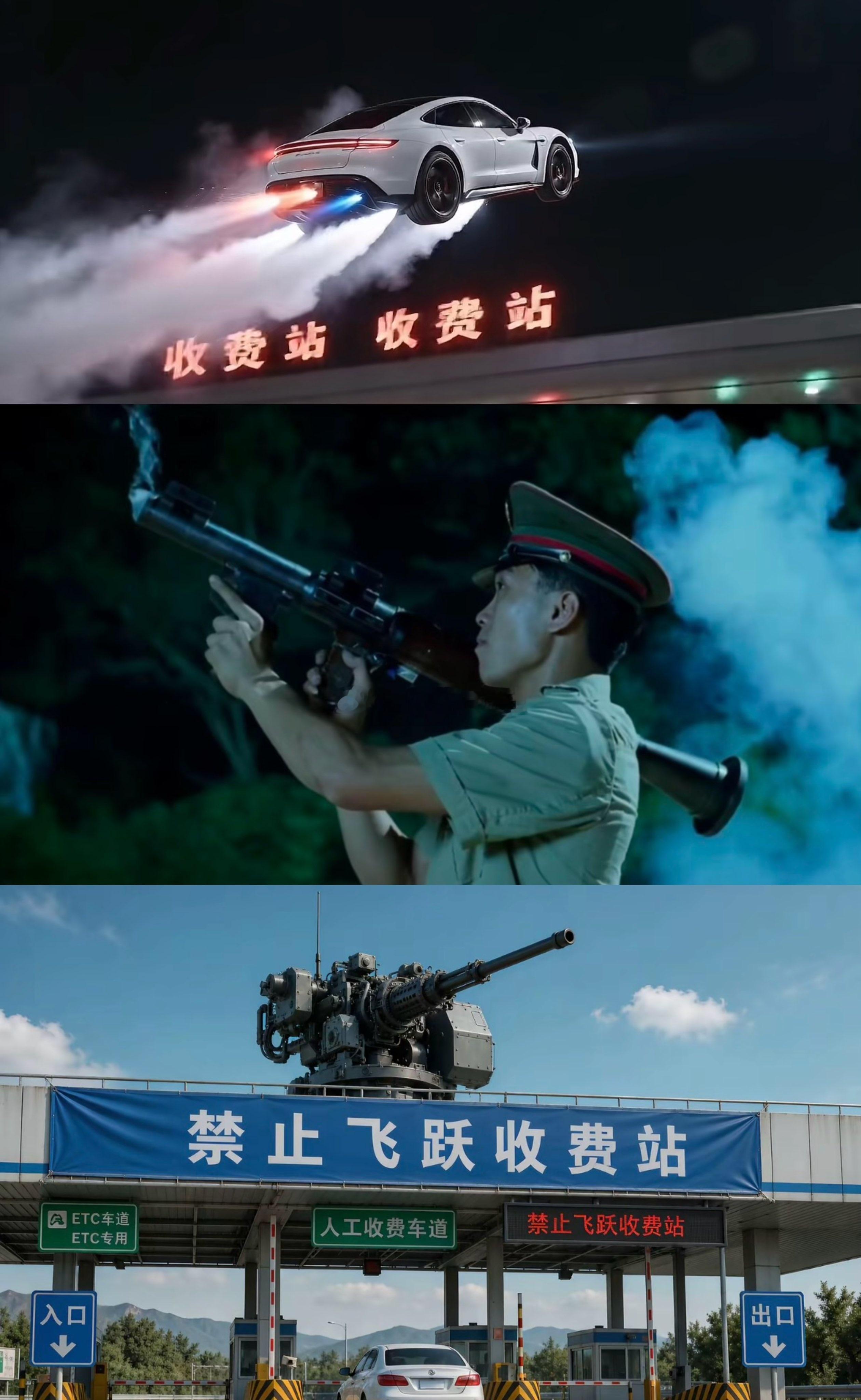 马斯克的飞行汽车，其应用场景，令内地网友脑洞大开，大家不约而同地想到的是飞跃收费