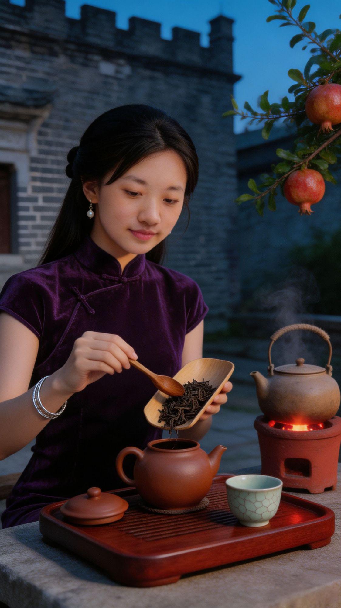 最是薄情的世界里，
最是深情的人，
把一生都泡进一盏茶里，
你愿意这样喝一次吗？