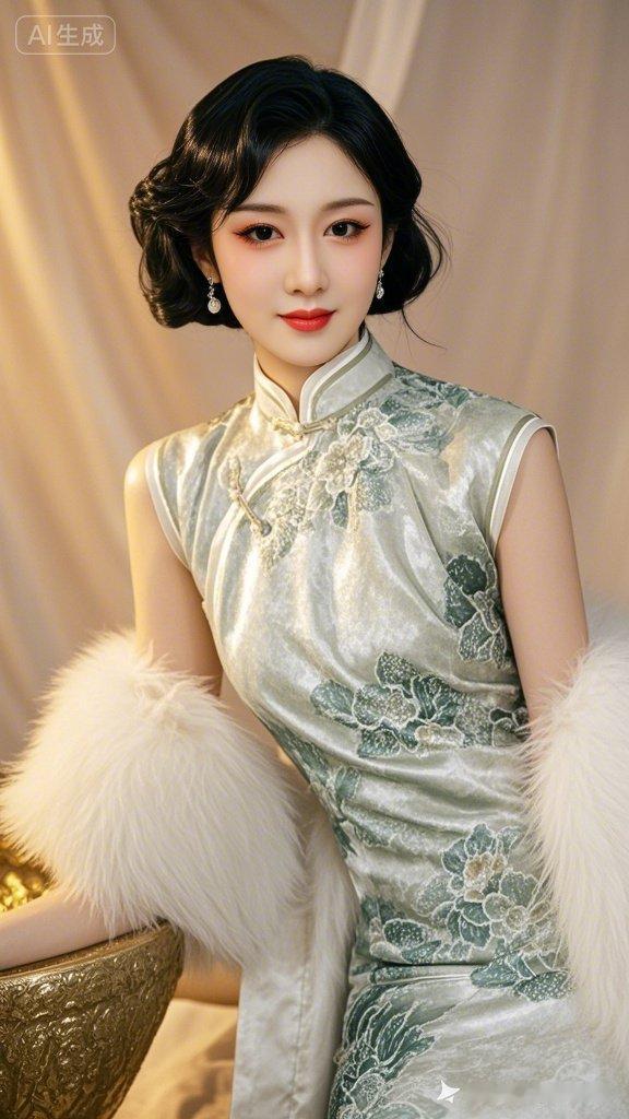 复古旗袍，优雅气质，尽显东方韵味！