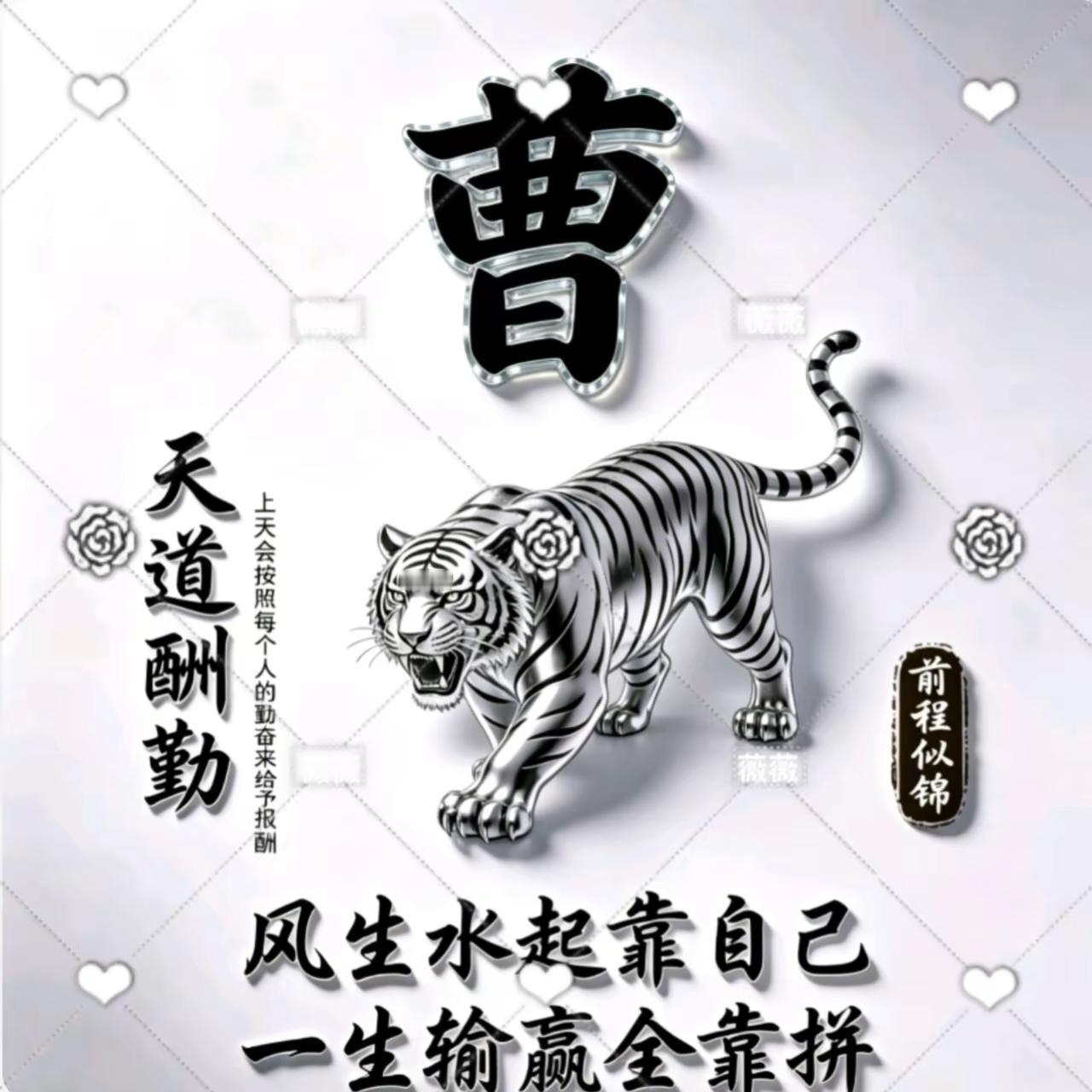 姓氏头像设计 虎虎生威事业旺
