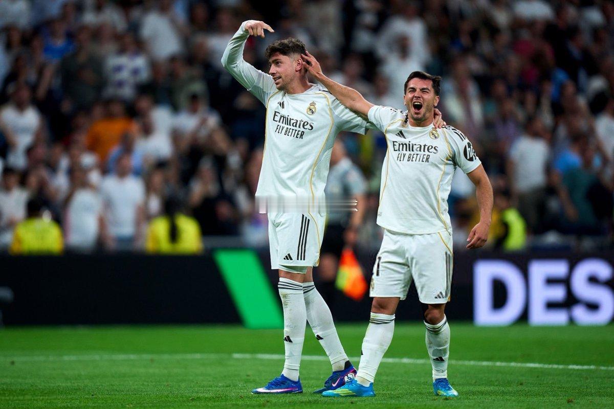 皇马1比1赫罗纳Brahim Diaz & Federico Valverde 