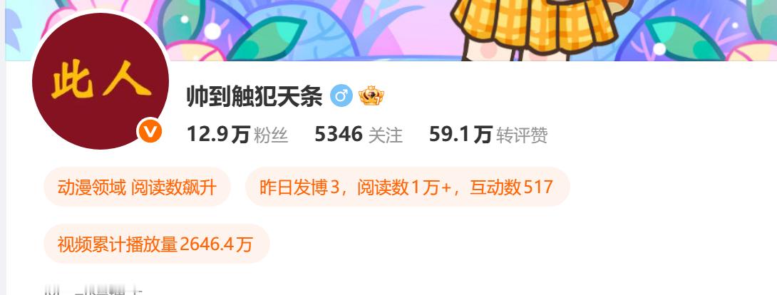 我这么娱乐的一个人，给我干到动漫领域了，也行吧，哈哈 