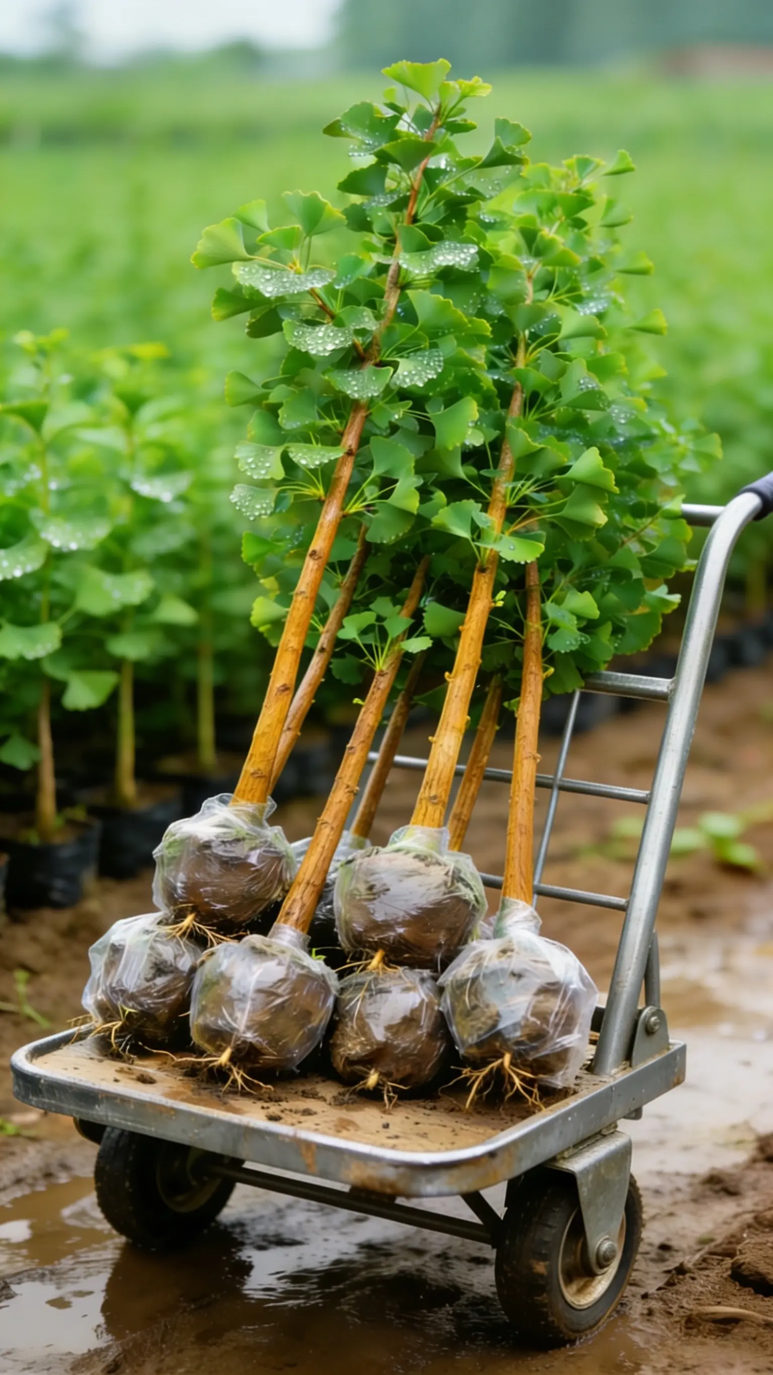 银杏树苗树苗 树苗种植 园林绿化庭院绿植
