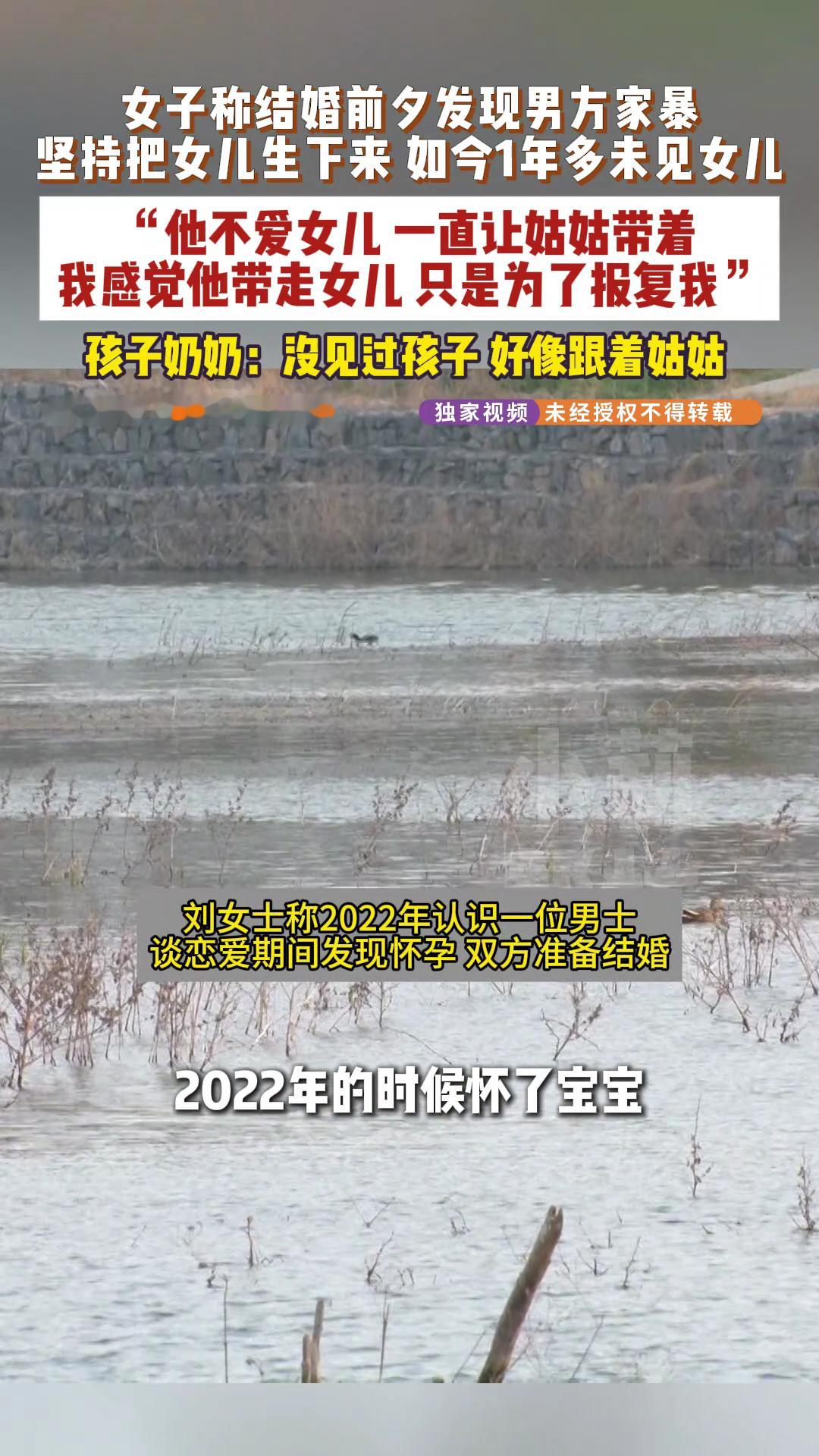婚前发现男友家暴女子坚持生下孩子分手后前男友带走孩子被拘留仍不还孩子跟着姑姑带，
