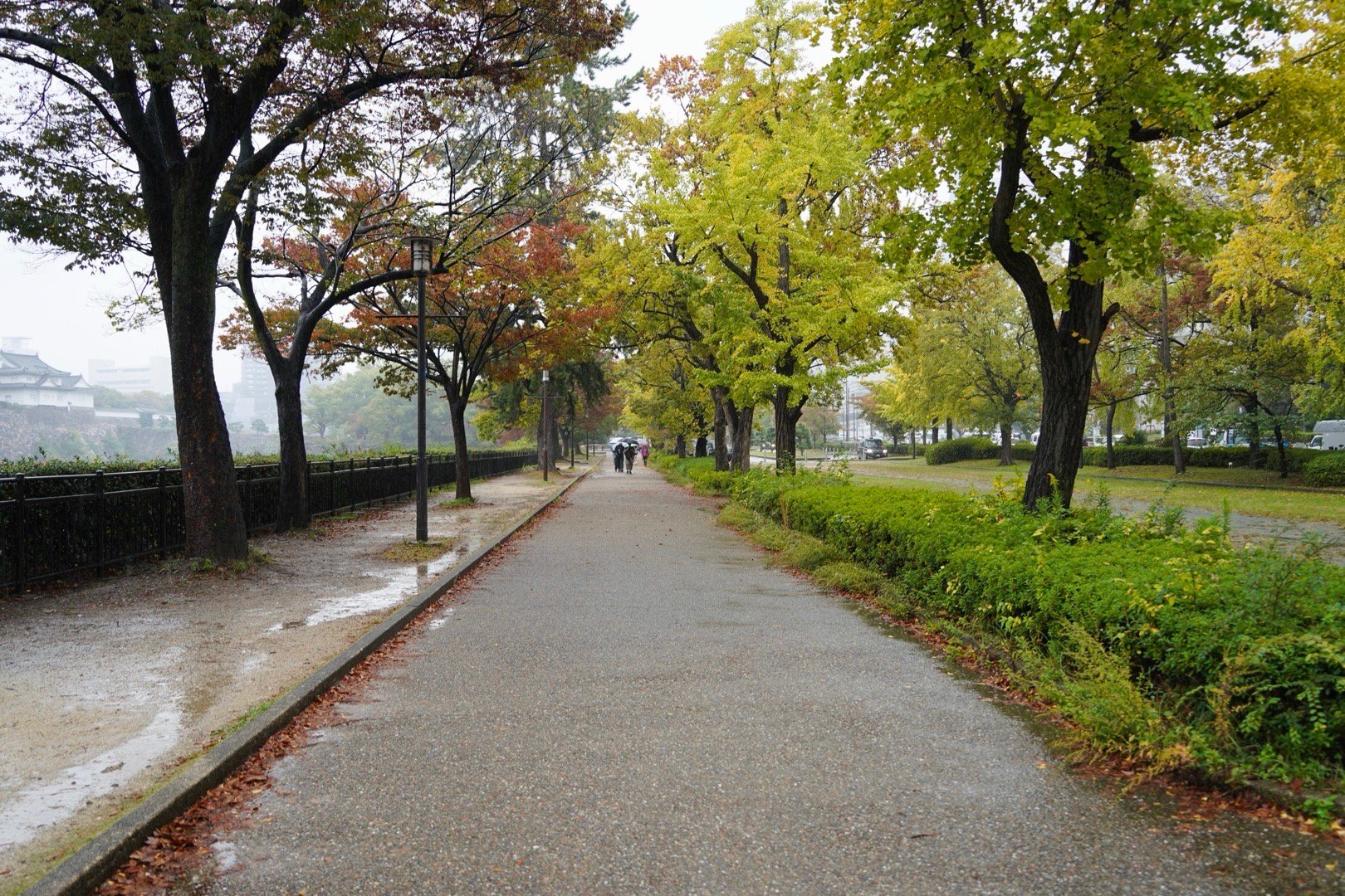 大雨中去了大阪城  ​​​