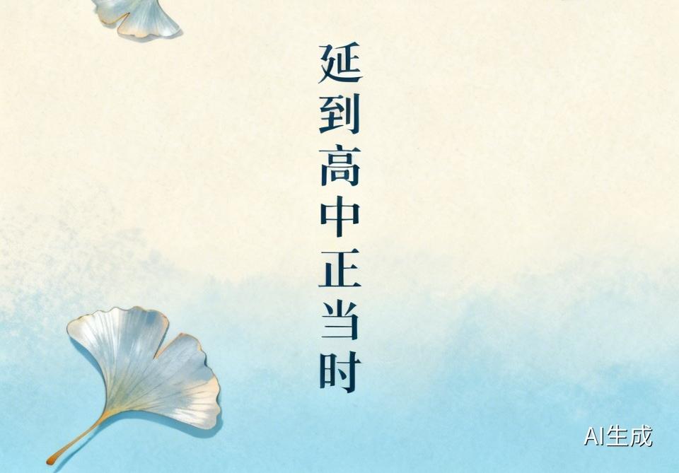 感觉把义务教育延长到高中正当时啊。中考就像道分水岭，不少家长和同学的升学梦都被浇