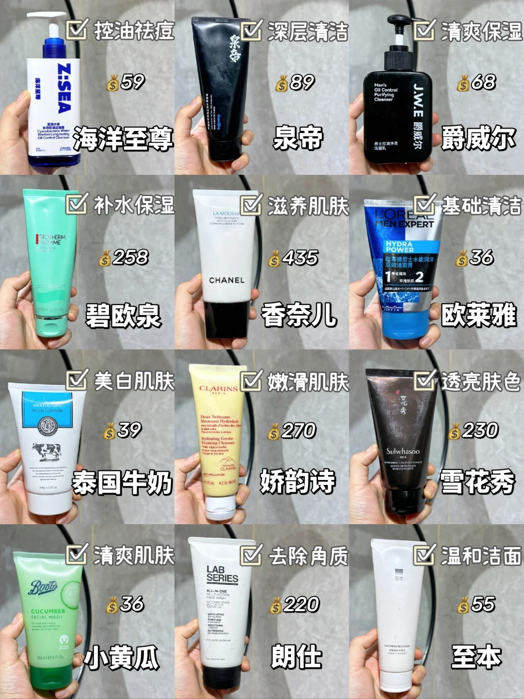 重度油皮痘肌避雷！男士洗面奶这样选不出错