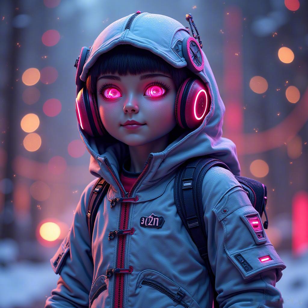 新年将至，科技与喜悦交织，未来的光辉照亮每一个瞬间。愿这份现代感带给你无尽的灵感