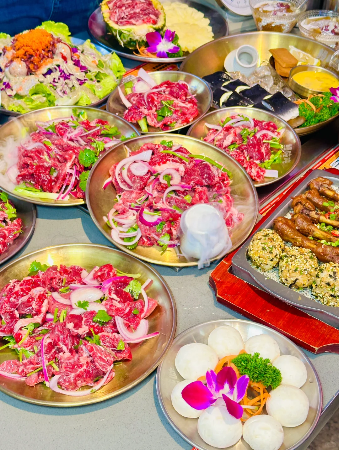 在河源！ 终于也有现切的烤肉了🥩