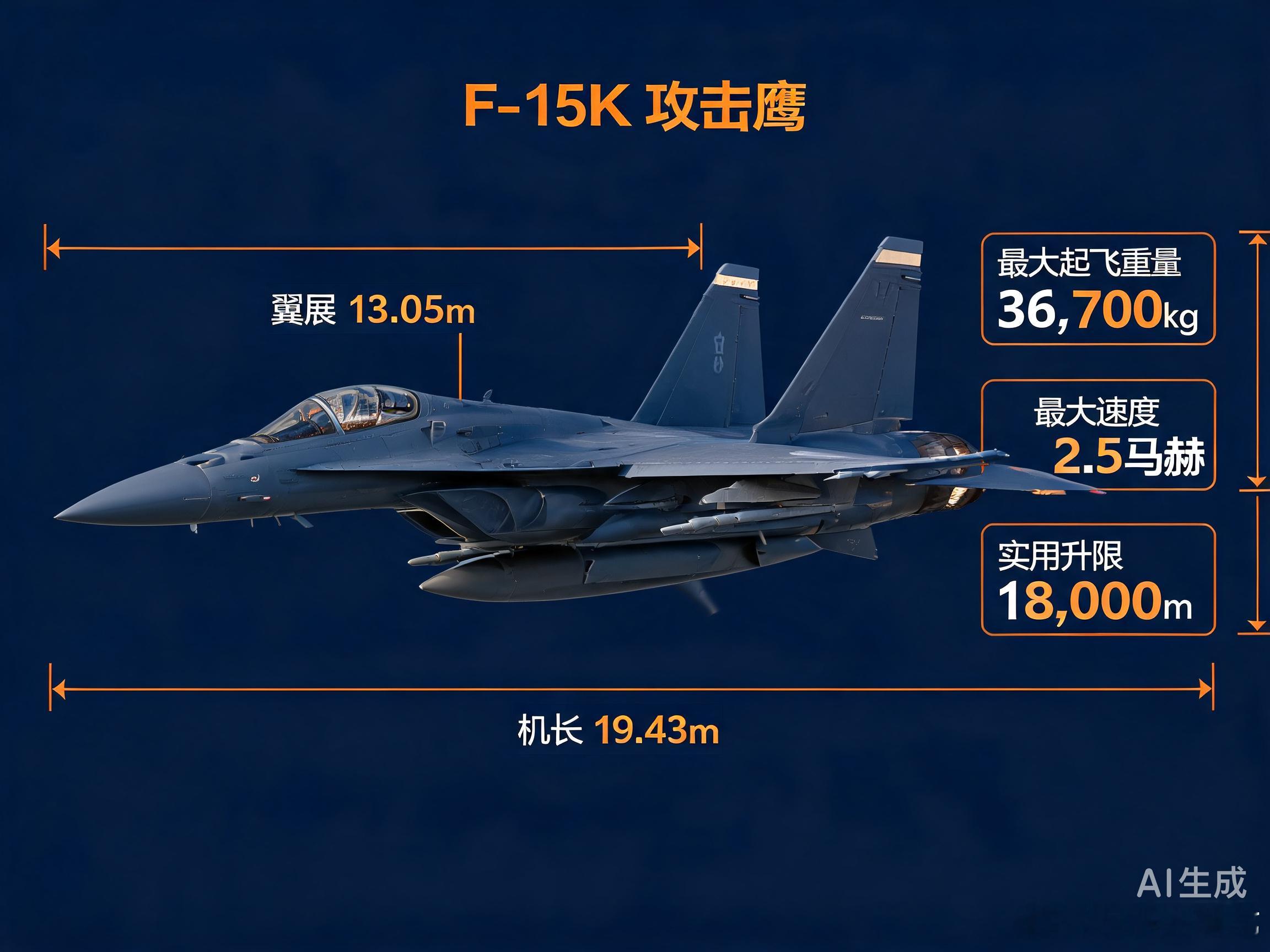 韩国空军 F-15K「攻击鹰」拆解科普｜59架远程打击核心✈️ 作为韩国空军的远
