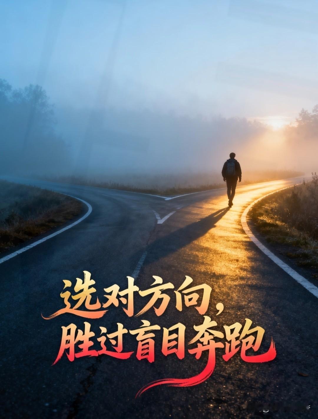 其实选择和努力缺一不可。选对方向少走弯路，可再好的选择，不肯踏实付出也白费。没有