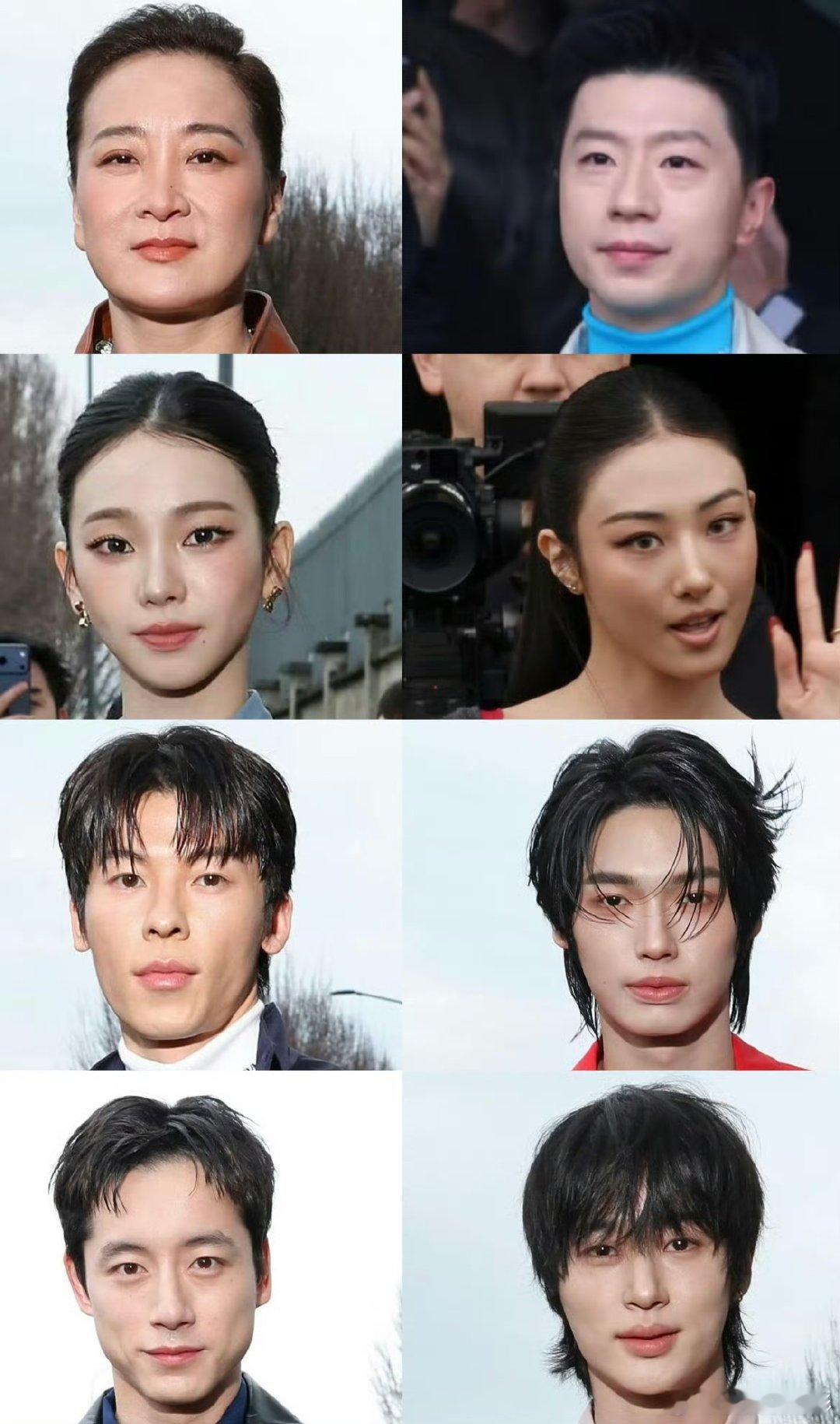 贾玲许光汉马龙同框贾玲马龙柳智敏许光汉G社生图 今天米兰男装周Prada大秀G社