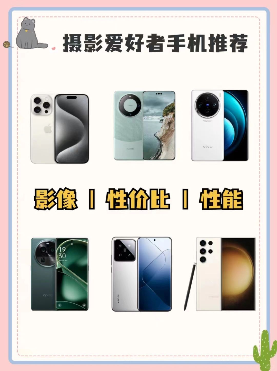 摄影爱好者不会选⼿机，这篇就够了！