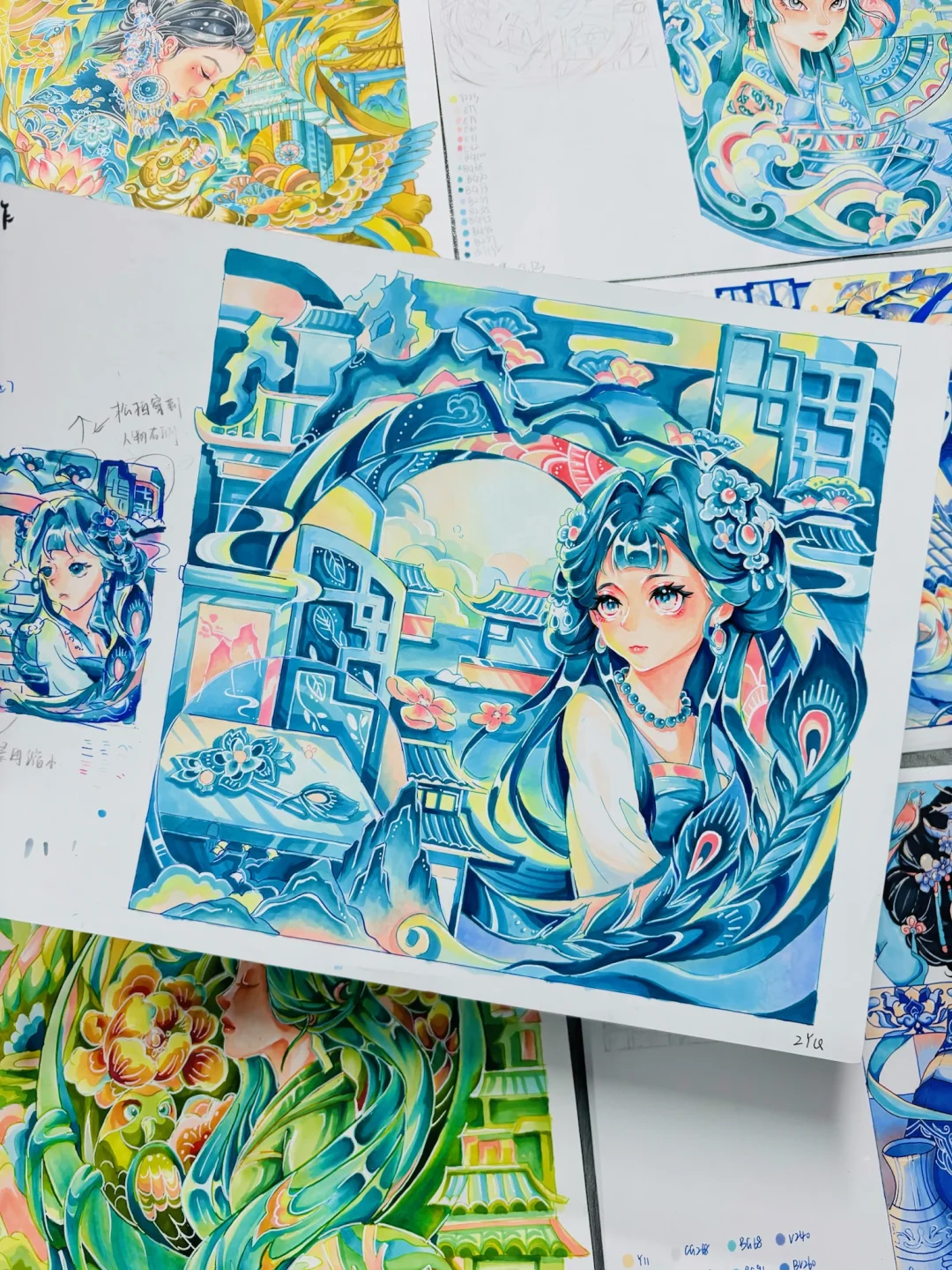 青蓝荧光绿，提升上岸率❗️