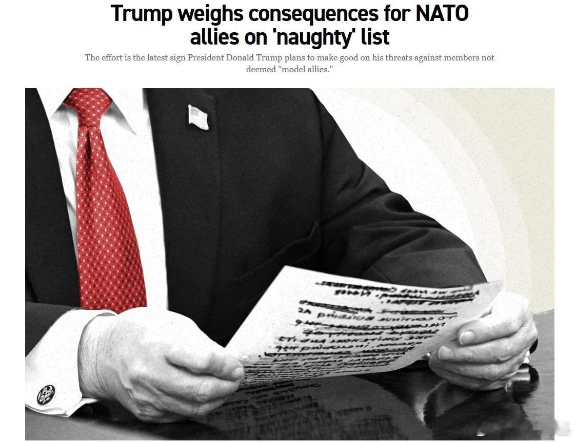 白宫列出了北约不听话国家名单名单中主要是那些拒绝支持美国对伊朗发动战争的国家，西