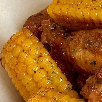 椒盐玉米鸡翅🌽营养美味，上桌秒光盘！咸香酥脆的椒盐鸡翅➕香甜入味的黄金糯玉米，