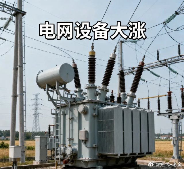 “电网设备”尾盘突袭拉涨，我们看看板块内5大标的上涨逻辑！为啥涨！笔者也有点懵，