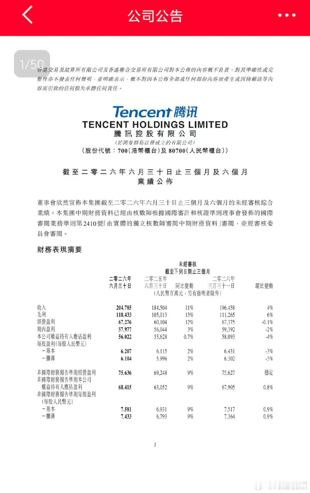 【马化腾称大幅增加算力采购】马化腾称正在构建AI赋能的腾讯8月12日，腾讯控股公