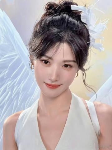 卢昱晓天使翅膀卢昱晓果然天使都有翅膀 卢昱晓天使翅膀完全就是从天而降的白天使精灵