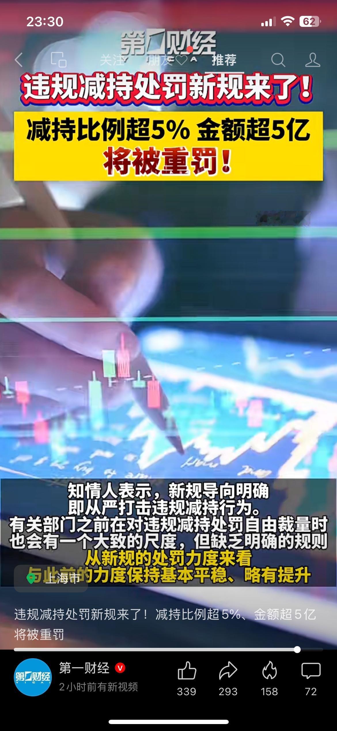 A股减持新规加码，股民能放心了吗
A股违规减持新规落地，减持超比例、金额过大的，