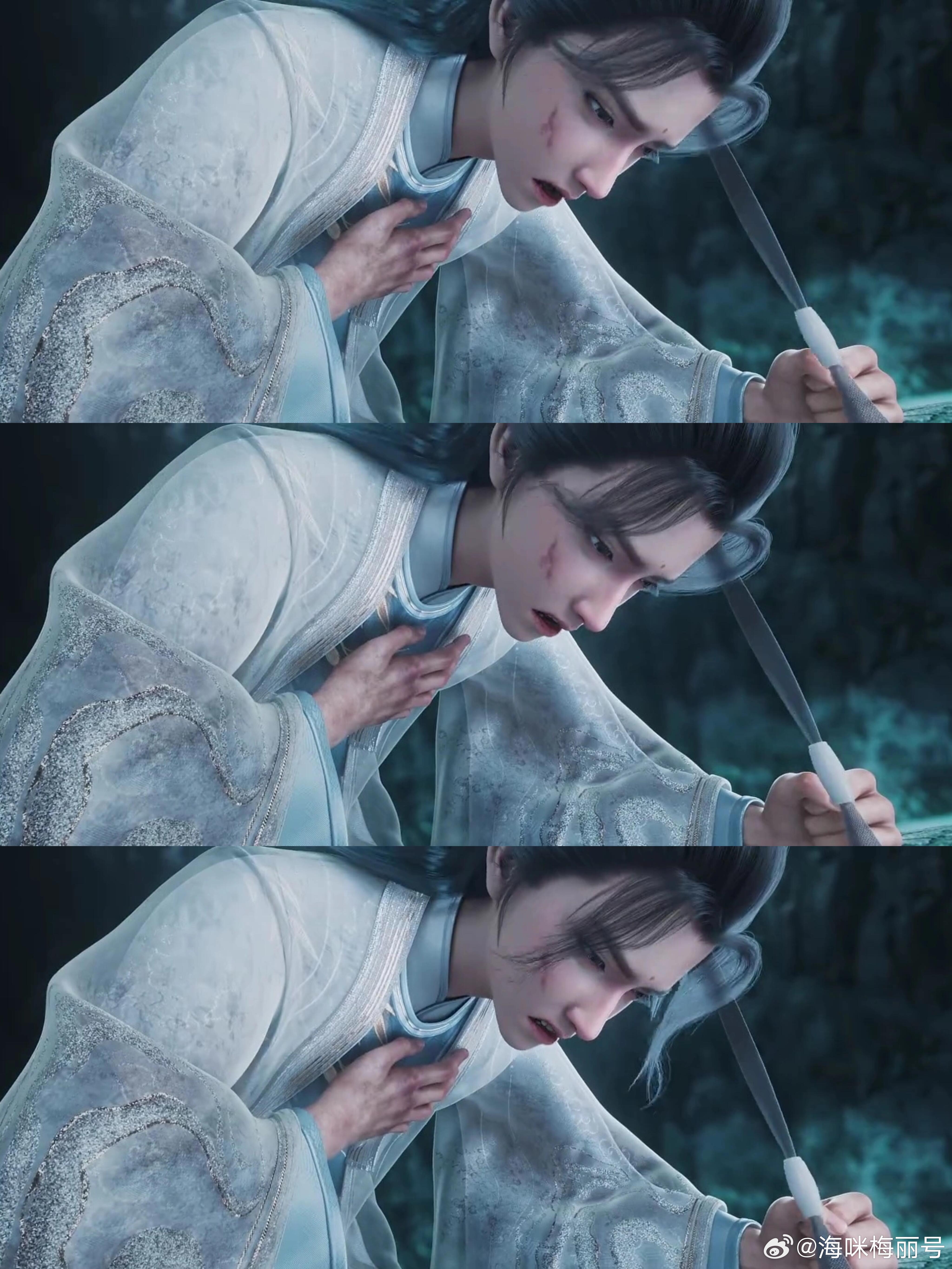 崔东山剑气洗头谁被这画面燃到起鸡皮！崔东山挥剑的瞬间，剑气不仅断了阻碍，连发丝都