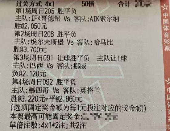 大东世界杯推荐埃尔夫斯堡vs哈马比巴西vs挪威   ✅️比分：1-1  1-2墨