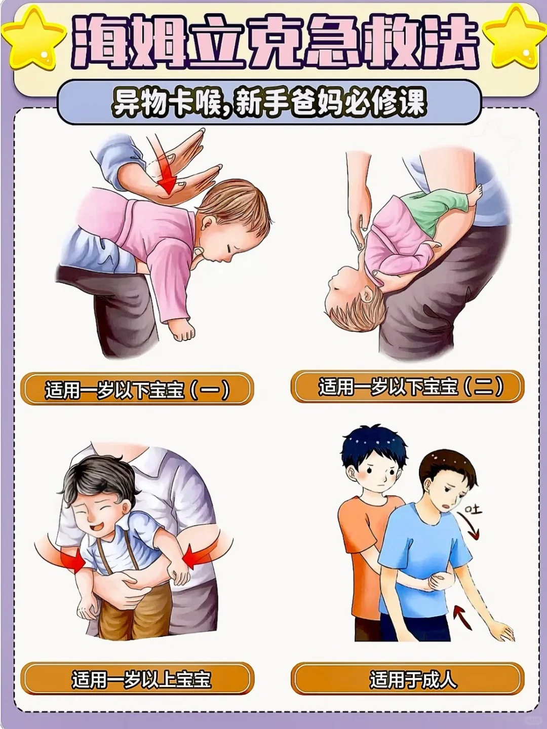 所有家庭都需要‼️海姆立克法收藏起来