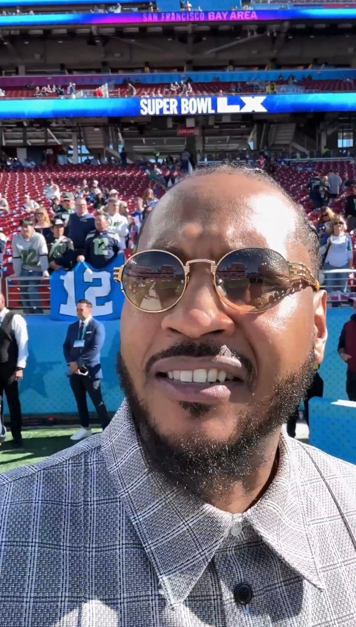 瓜哥也到现场看超级碗了 