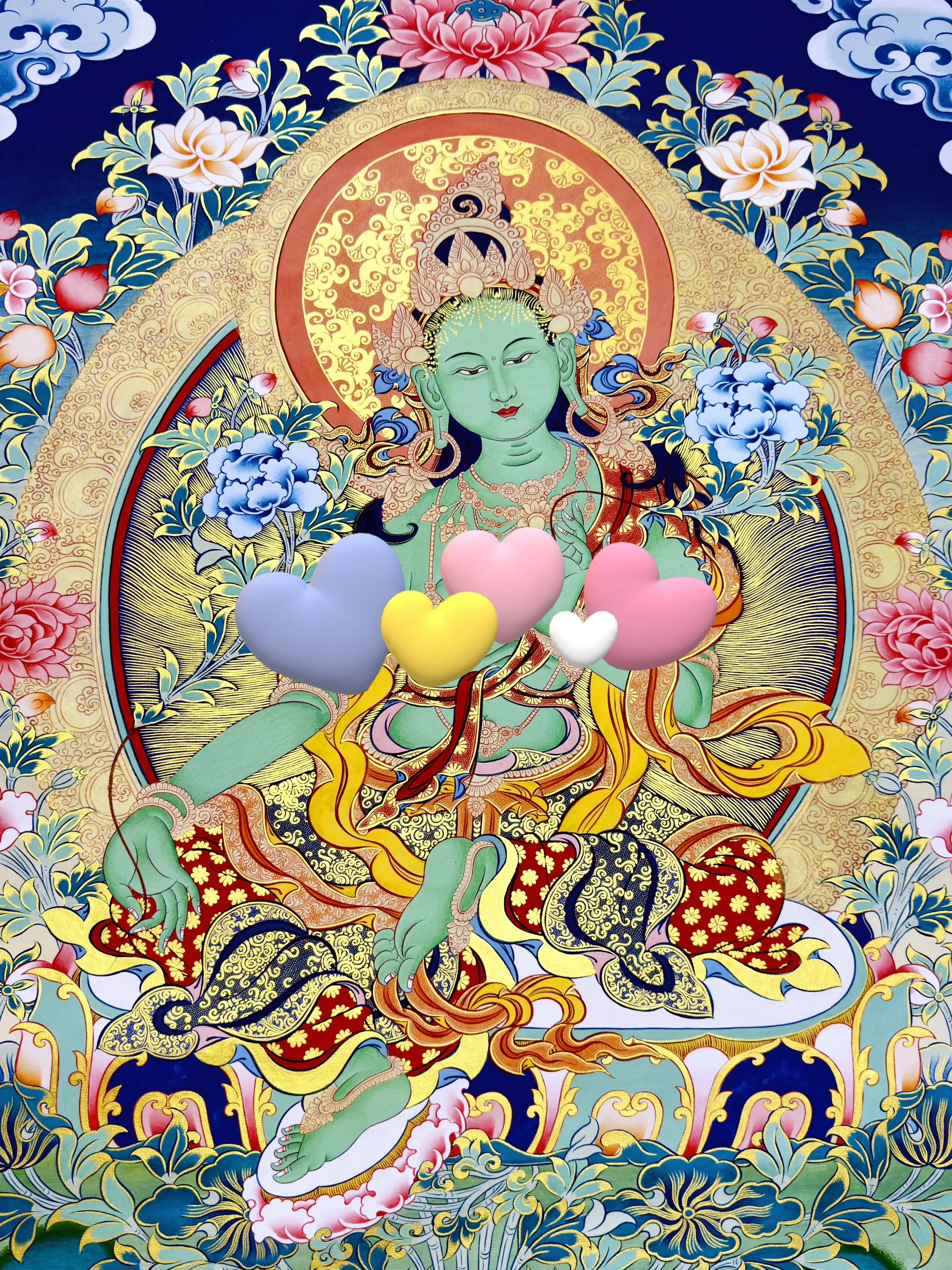 没想到全彩的画稿，描金如此美好
