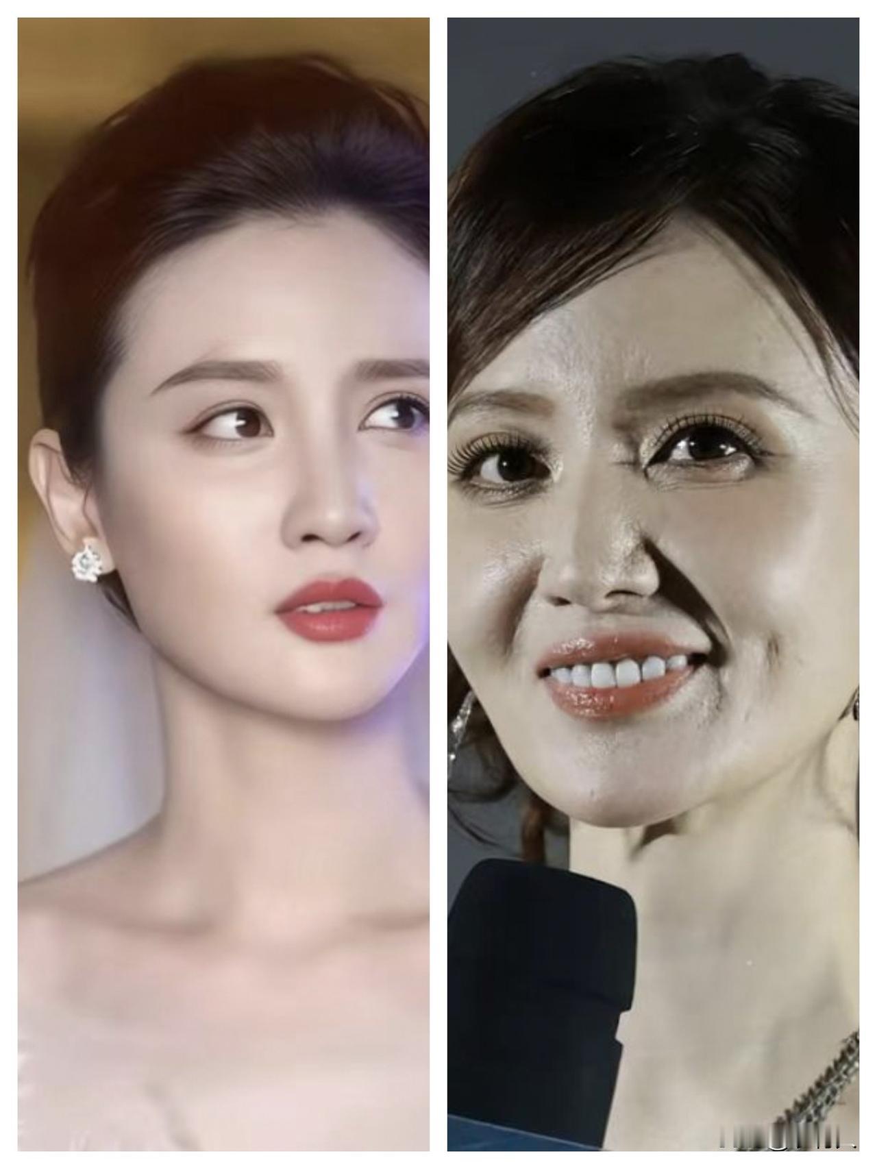 你能看出这是同一个人吗？现在的张萌不如以前好看了，眼睛里也没有光。脸色暗黑，是不