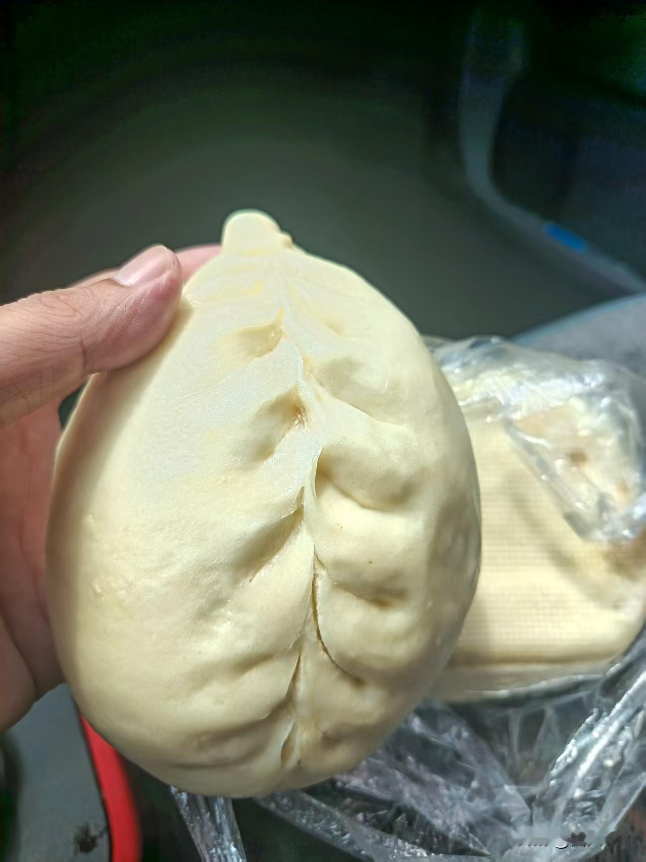山东胶东大包子，比手掌都大，一般男人吃两个就饱了！女的一个就饱了。