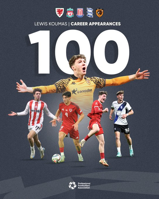 利物浦青训 不到21岁的库马斯已经完成了百场里程碑 