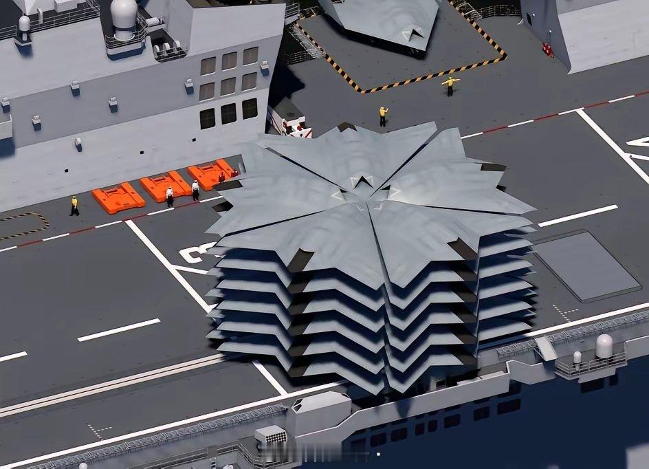 这是哪个天才想出来的？让“四川”舰采用转轮式叠放攻击-21舰载无人机，瞬间装载量