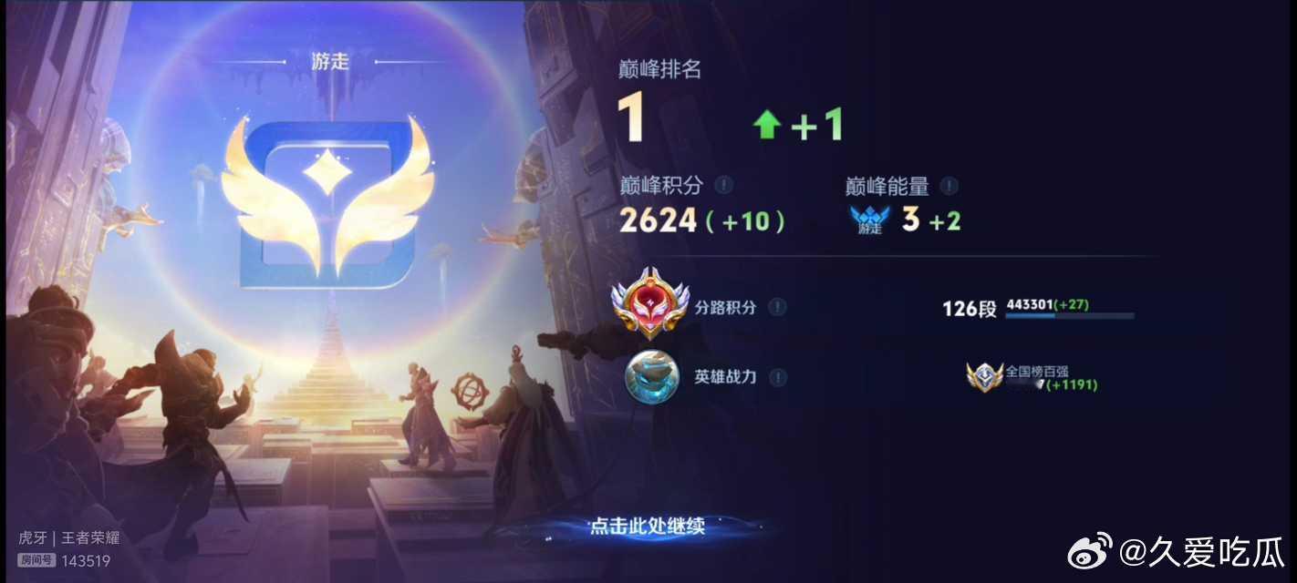 瓜友速报 玖欣登上辅助巅峰第一 