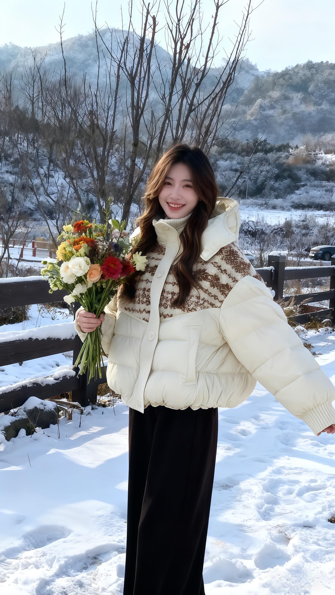 穿搭 韩系穿搭 外套穿搭 今日穿搭 羽绒服